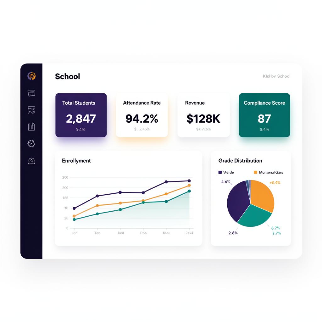 AtalaSIS Dashboard — Student management, attendance tracking, and grade analytics